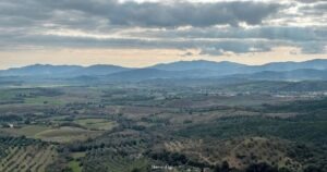 La campagna maremmana vista da Montemassi
