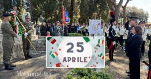Una celebrazione del 25 aprile negli anni scorsi a Grosseto