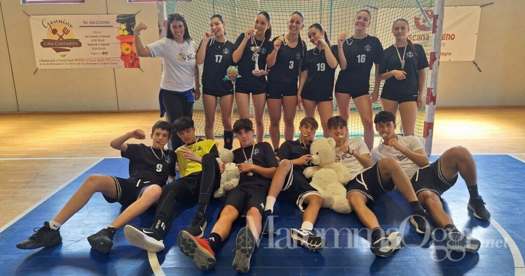 La squadra di pallamano della 2 G che va alle finali nazionali