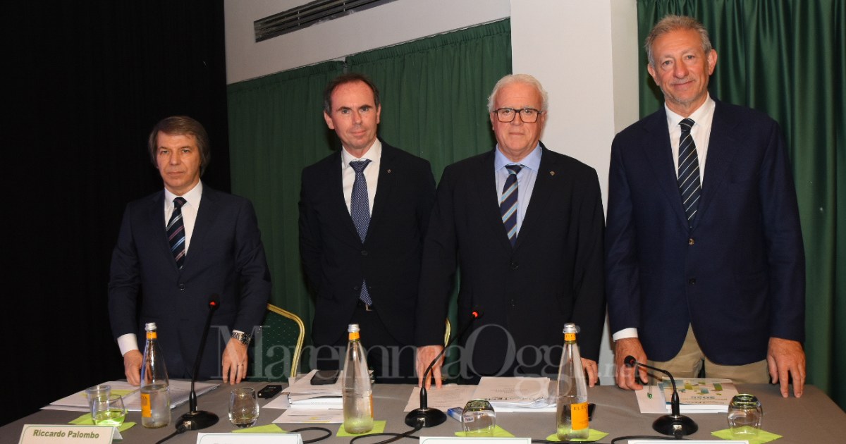 I relatori, da sinistra Riccardo Palombo, Fabio Becherini, Francesco Carri e Gianfranco Donato