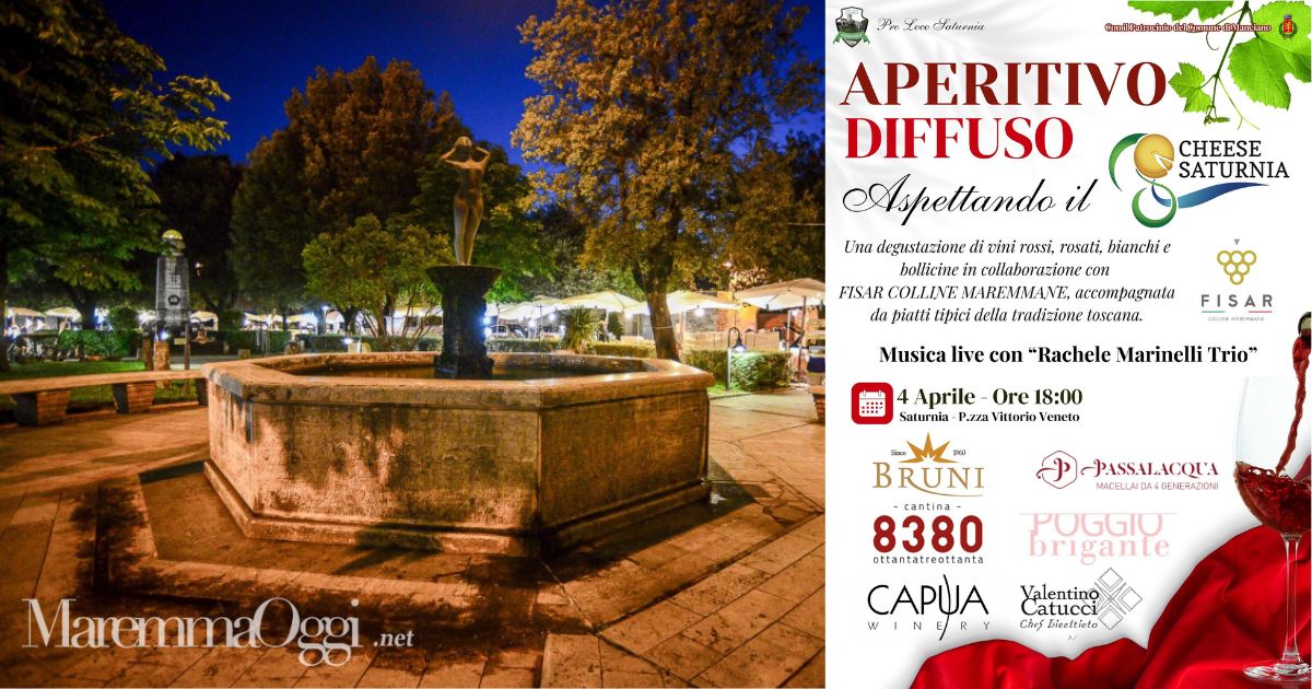 La locandina dell'evento organizzato dalla Pro Loco di Saturnia