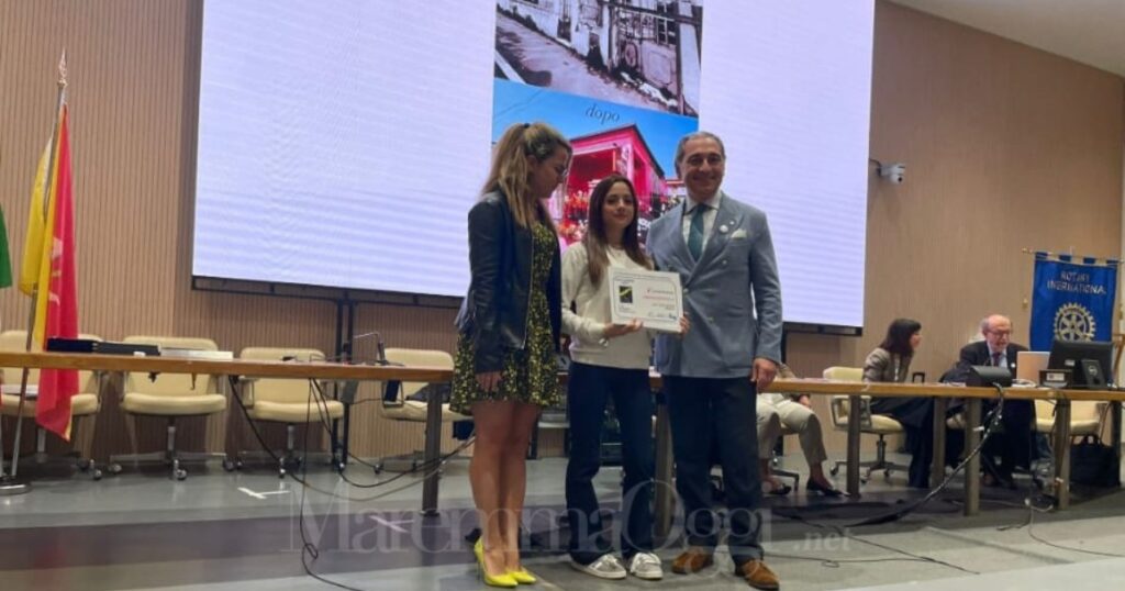 La premiazione di Ginevra Distratto a Palermo
