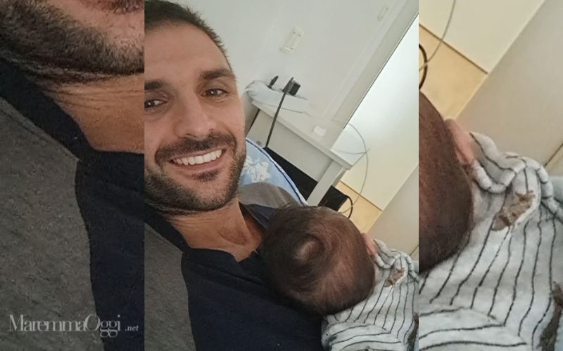 Giuseppe Carobene e suo figlio