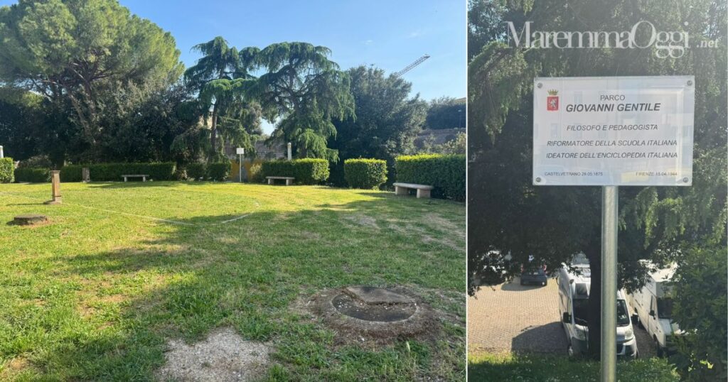 Il largo in via Porciatti dedicato a Giovanni Gentile