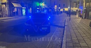 La macchina dei carabinieri a Porto Nuova dopo la lite fra stranieri