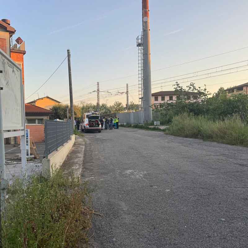 La strada dove è avvenuta la lite