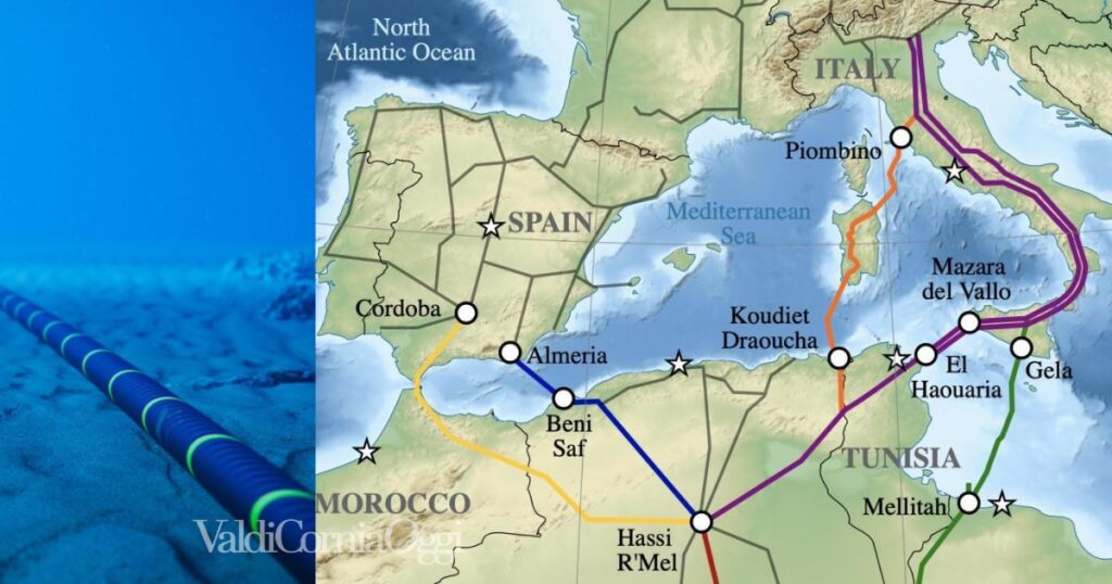 Il progetto di collegamento dalla Tunisia per l'infrastruttura energetica, con nodo a Suvereto