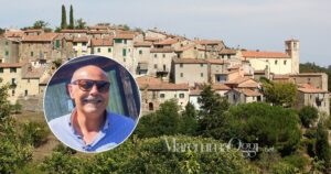 Una veduta di Scansano e Gianluca Mazzuoli