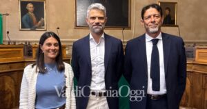 Il sindaco con i nuovi assessori Satya Ferraris e Gianni Fedeli