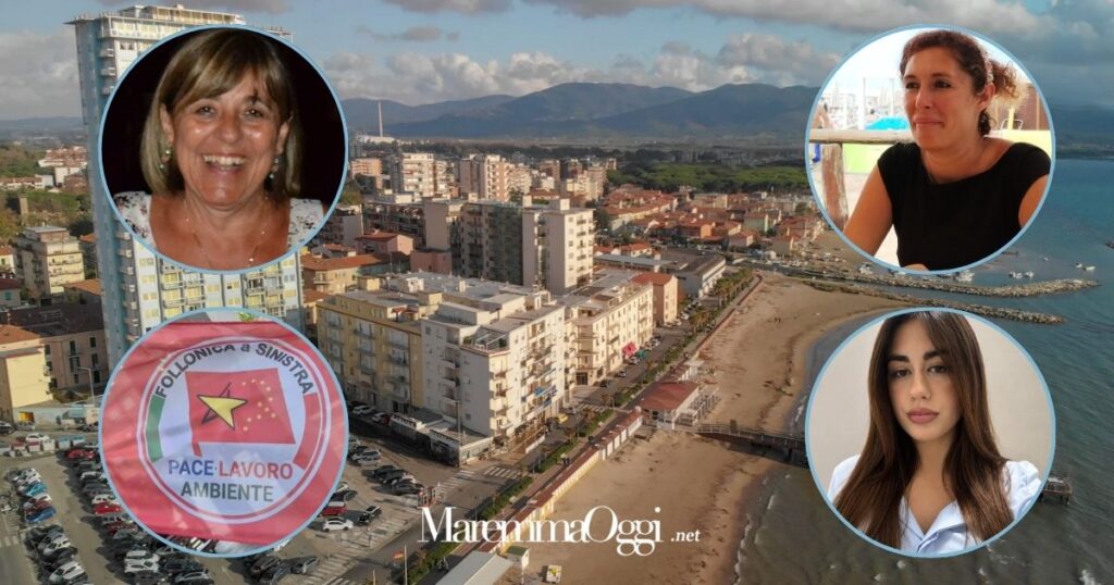 Sabrina Gaglianone, presidente dell'Associazione Olympia de Gouges, Mirjam Giorgieri, consigliera comunale del Partito Democratico e Anna Rita Zirpoli, della segreteria del Partito Democratico di Follonica