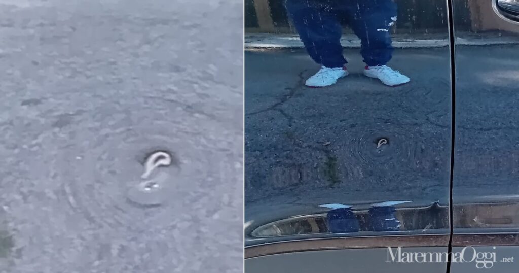 Il buco nello sportello dell'auto
