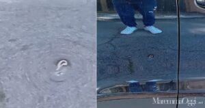 Il buco nello sportello dell'auto