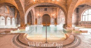 Una delle vasche del Calidario terme etrusche