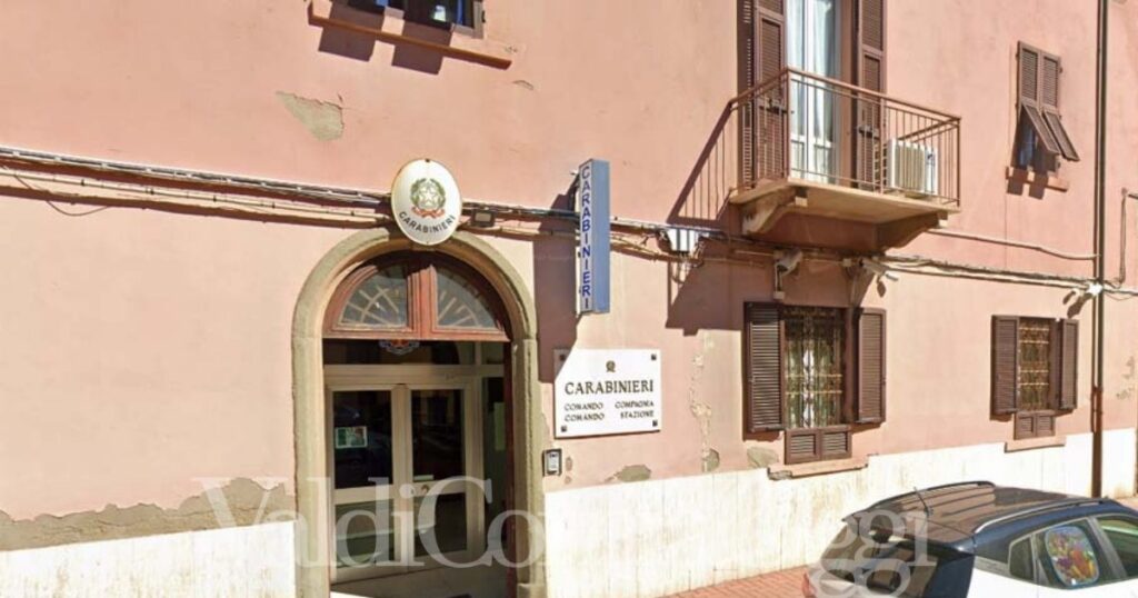 La caserma dei carabinieri di Piombino