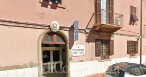 La caserma dei carabinieri di Piombino