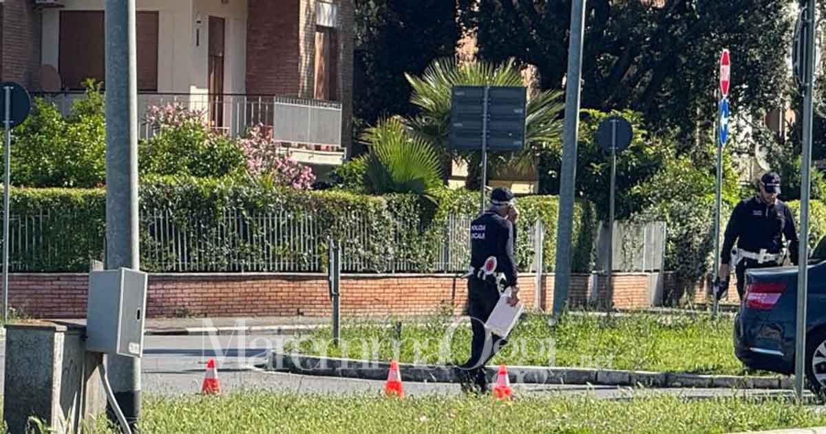I rilievi della polizia municipale
