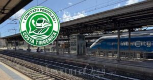 Nasce il Comitato pendolari costa tirrenica. Nella foto la stazione di Grosseto e il logo