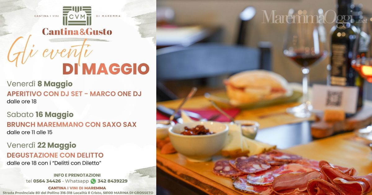 Gli eventi in programma alla Cantina i vini di Maremma