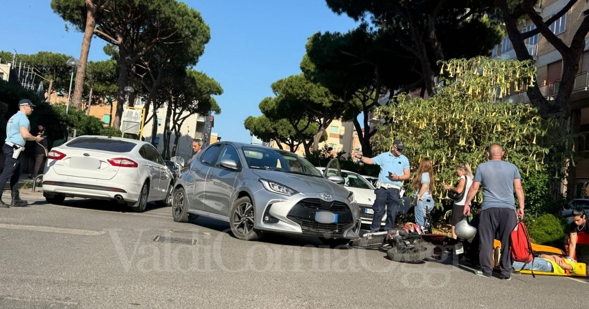 Un'immagine dell'incidente