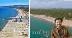 Una veduta di Marina di Grosseto e una di Principina a Mare e Riccardo Megale