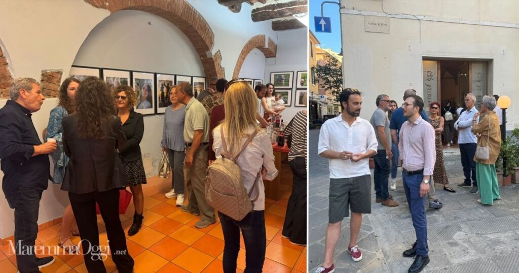 L'inaugurazione della mostra a MaremmaOggi