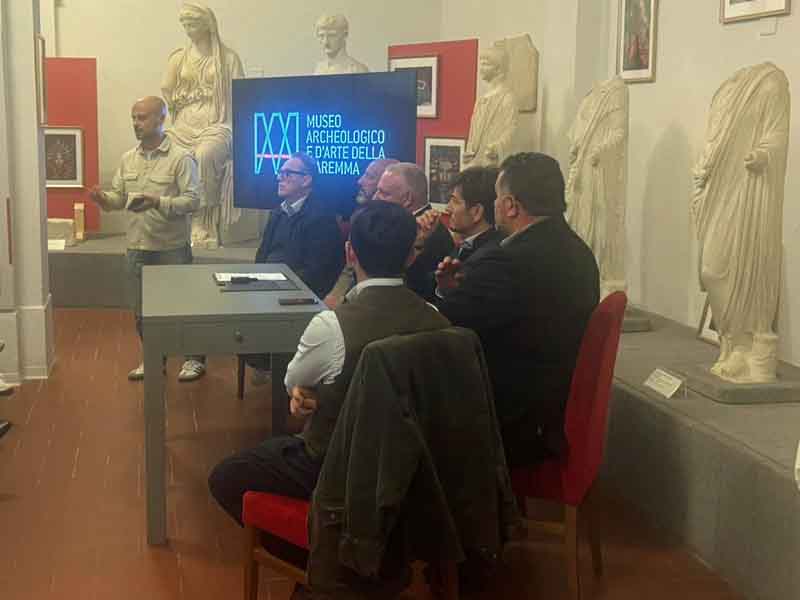 Un momento della presentazione dell'intervento