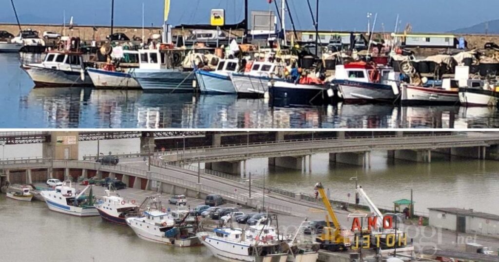 Pescherecci in porto a Porto Santo Stefano e Castiglione della Pescaia