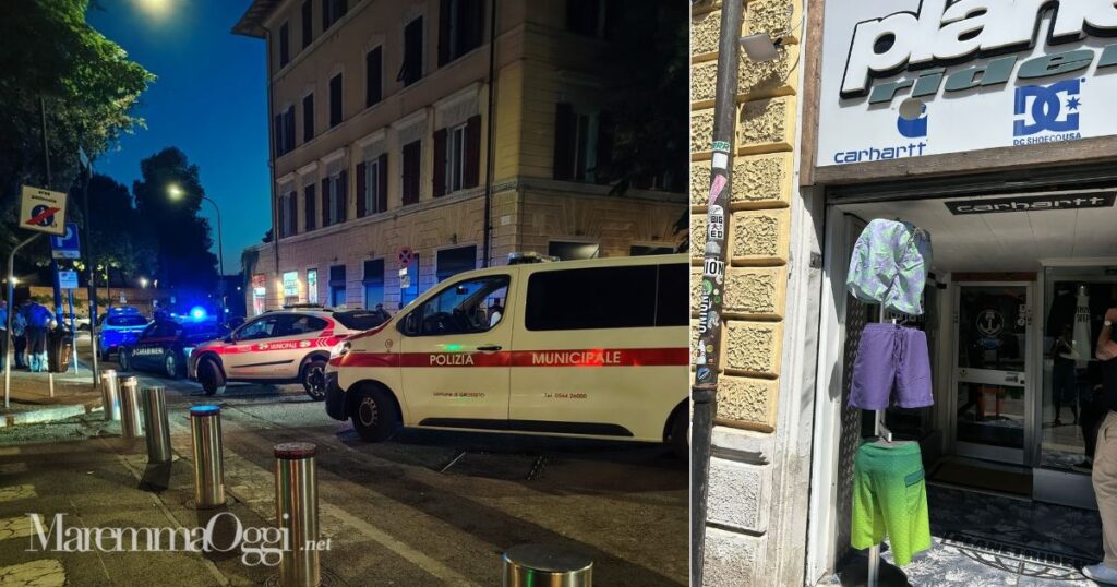 La rissa in via Manetti e l'insegna del Planet Riders spaccata