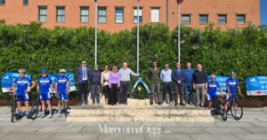I presenti alla cerimonia della Staffetta della memoria