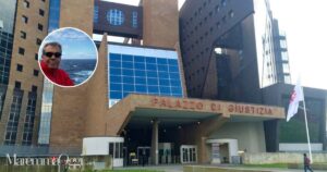 Il tribunale di Firenze e, nel tondo, Luigi Costagli