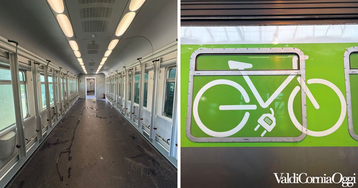 Una delle carrozze speciali per le bici