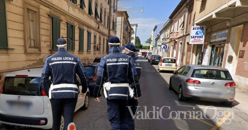 Via Tellini e agenti della Polizia locale