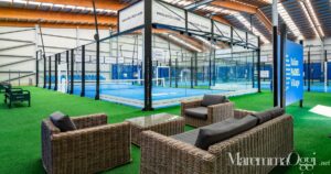 Una veduta dei campi da padel del Village di Grosseto