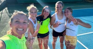 Azzurra Chellini e Letizia Boschi con Alessia Ceccarelli, Iris Nelli e Aurora Brini, campionesse toscane under 18