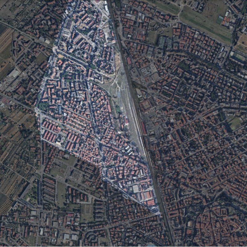 L'area del quartiere Barbanella