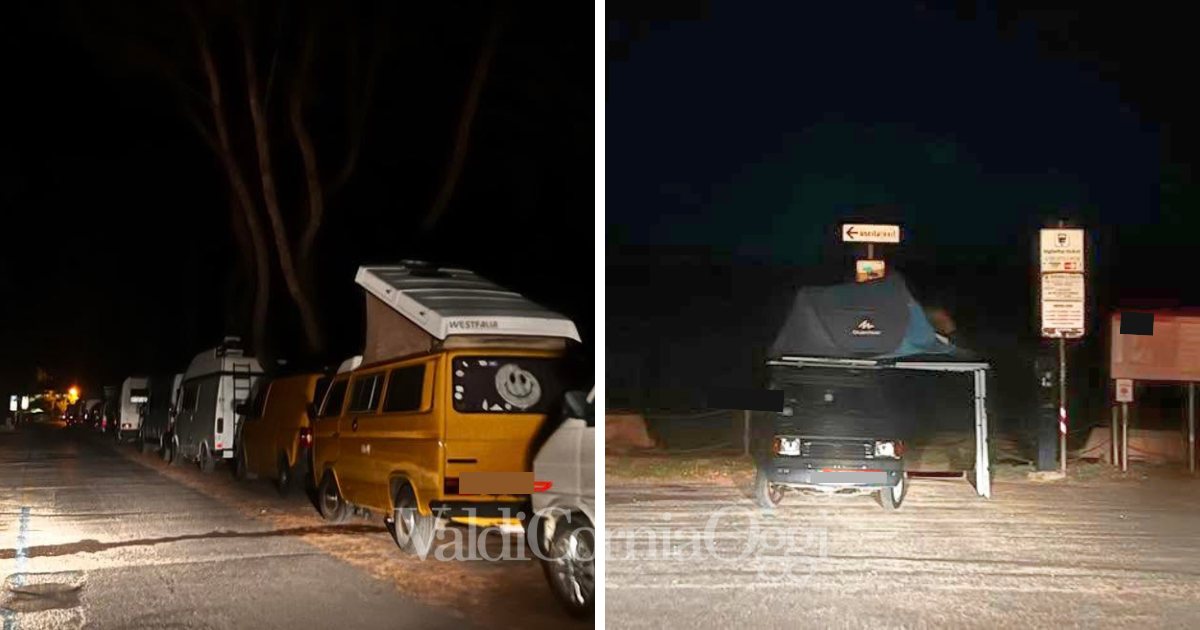 Camper anche nel corso della notte a Baratti