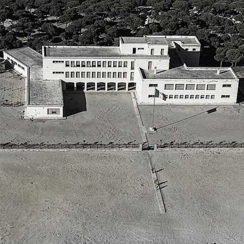 La colonia Bodoni in una foto d'epoca