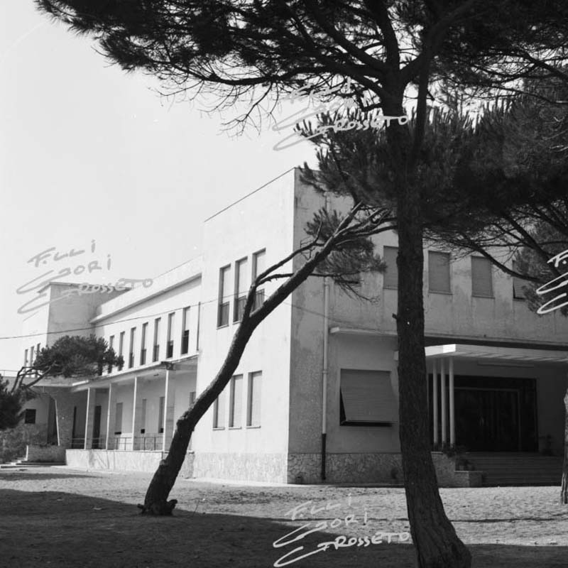 La colonia Saragat in una foto d'epoca