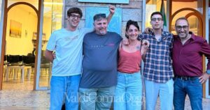 Da sinistra Bernardo Giannoni, Paolo Bianchi , Valentina Capuano, Elia Macchioni e Fabio Cento
