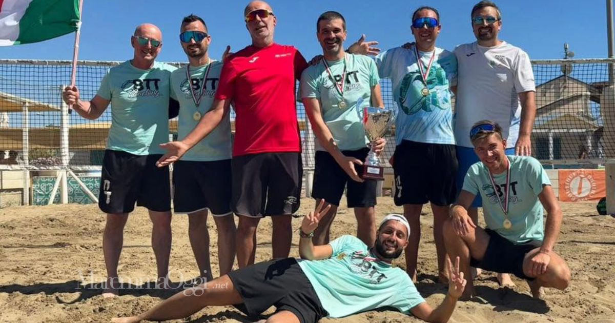 La squadra Bttc Top vincitrice del titolo italiano a squadre gold