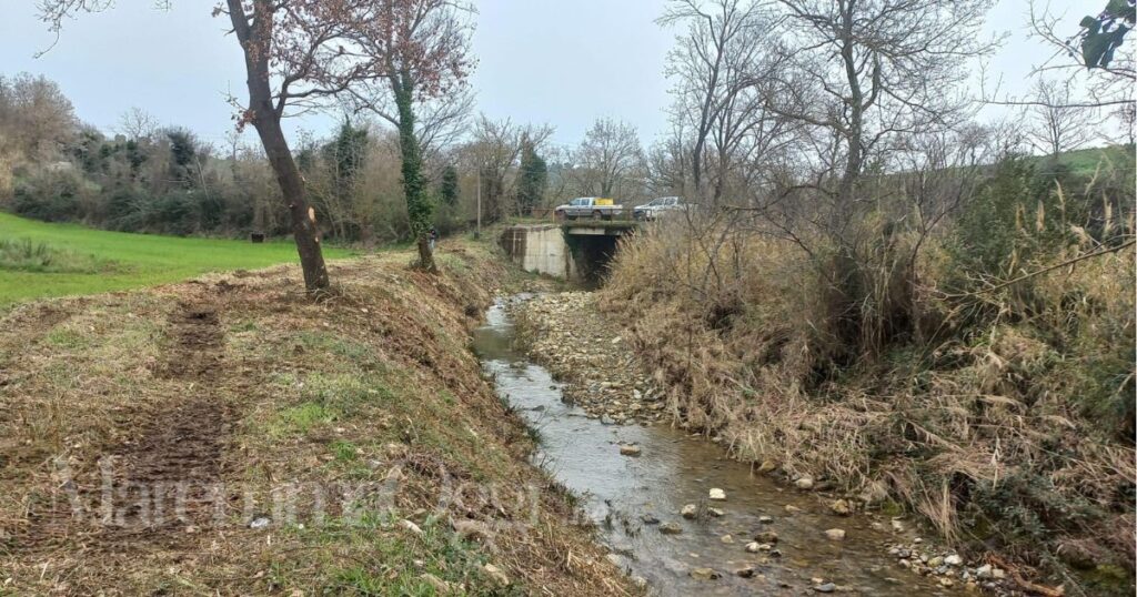 I lavori effettuati sul fosso Piccardino a Manciano