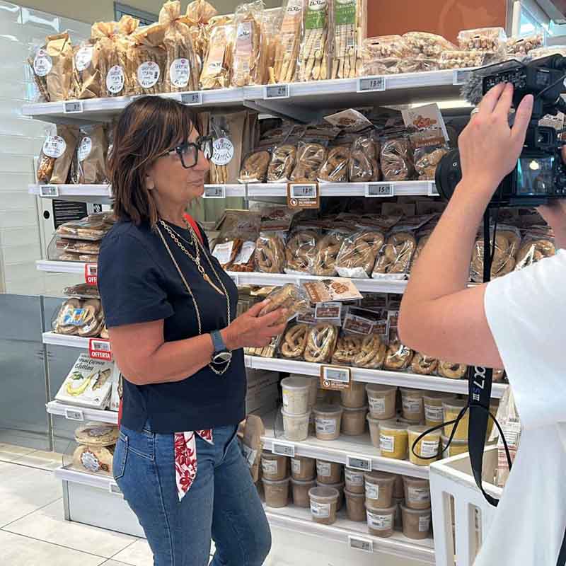 Una cliente Conad intervistata