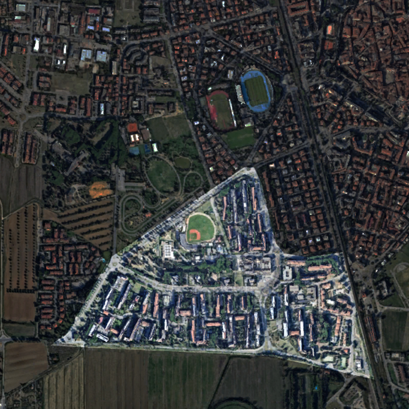 L'area del quartiere Gorarella