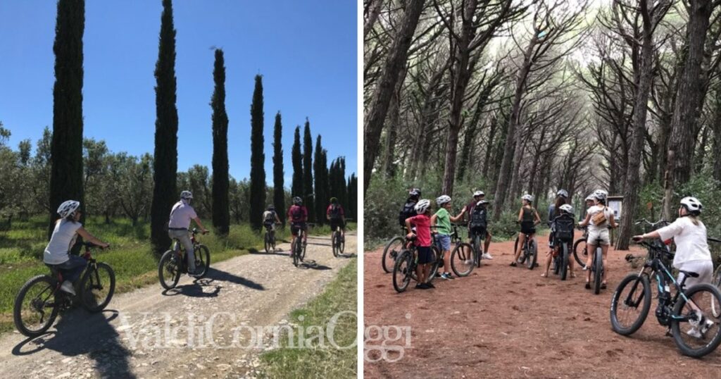 Due immagini del Grand Tour Costa degli Etruschi