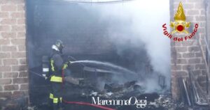 L'intervento dei vigili del fuoco