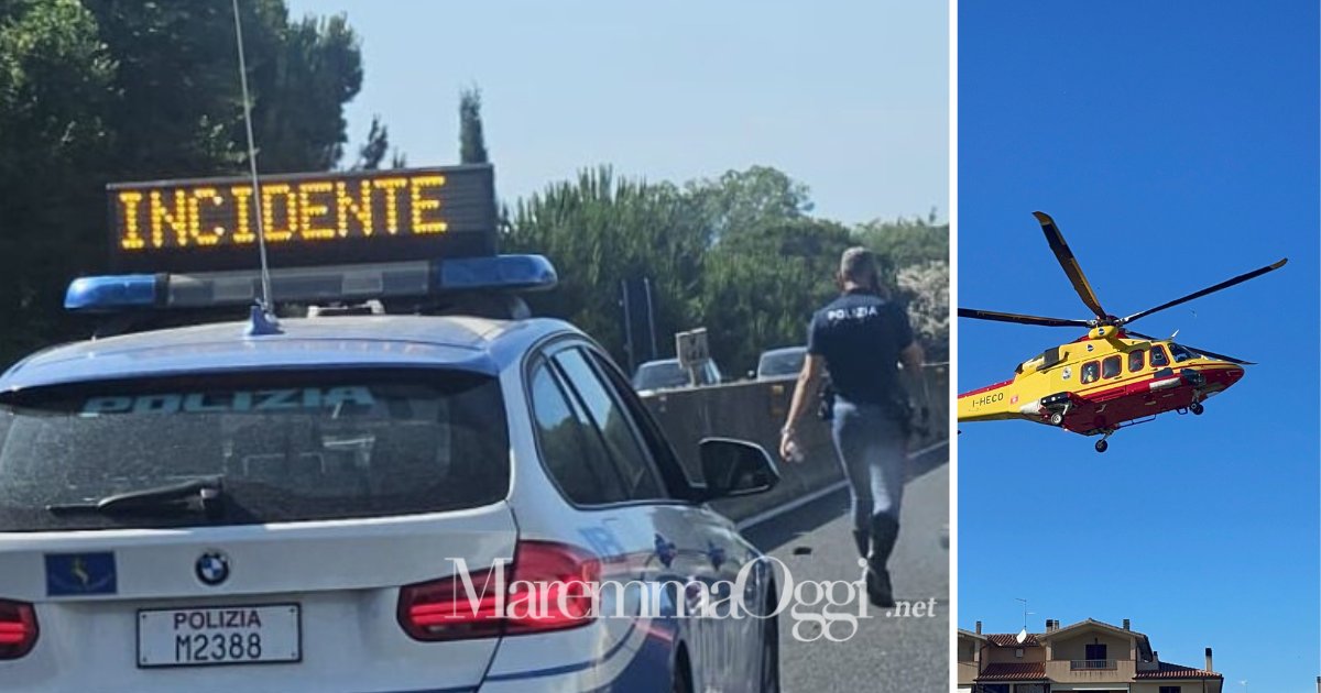 Sul posto la polizia stradale e Pegaso