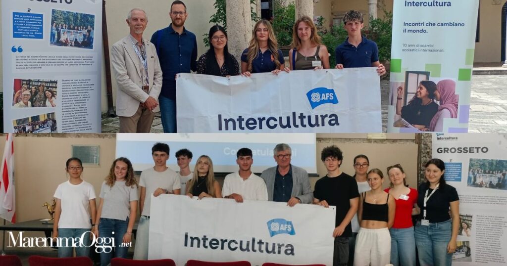 I ragazzi vincitori del concorso di Intercultura