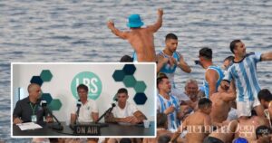 L'arrivo del Palio Marinaro 2025 e un momento della trasmissione su LS