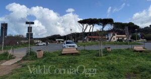 Un parcheggio a Baratti