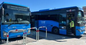 I pullman alla stazione di Grosseto